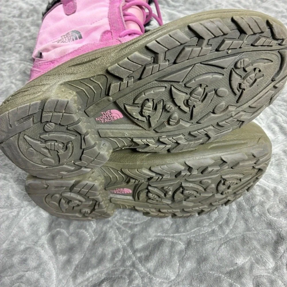 The North Face Kids Winter Boots Size 3 Pink Heat Seeker Tall Insulated